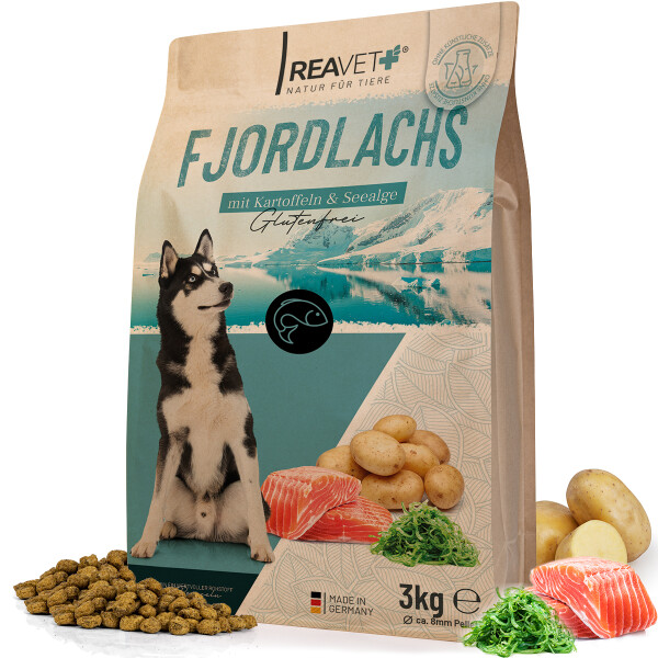 Trockenfutter Fjordlachs - mit Kartoffeln & Seealge 3kg