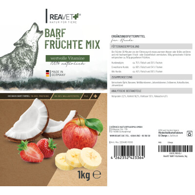 BARF Früchte Mix 1kg